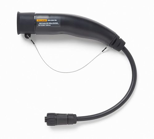 Fluke FLK-CON-TSL, conector tipo Tesla para estaciones de carga CA de nivel 1 y 2, empareja con FEV100