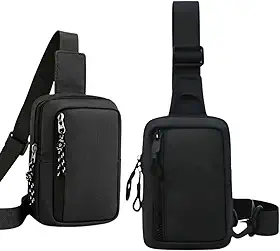 Mini Bag Bolsa Transversal Tiracolo Pochete De Ombro Ant Furto Unisex Impermeável Resistente Zípe e Alça Ajustável