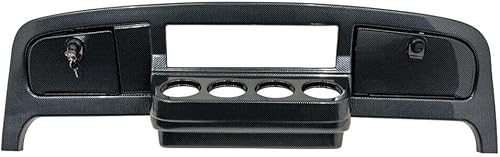 Buggies Unlimited EZGO Freedom TXT / T48 - Cubierta de tablero de fibra de carbono para carrito de golf con puertas de bloqueo, compatible con