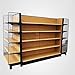 DEGQSTPC Retail Island Gondola Shelving Display with 4 Shelves for Retail Convenience Grocery Office Supply or Liquor Stores, Industrial Grade Made
