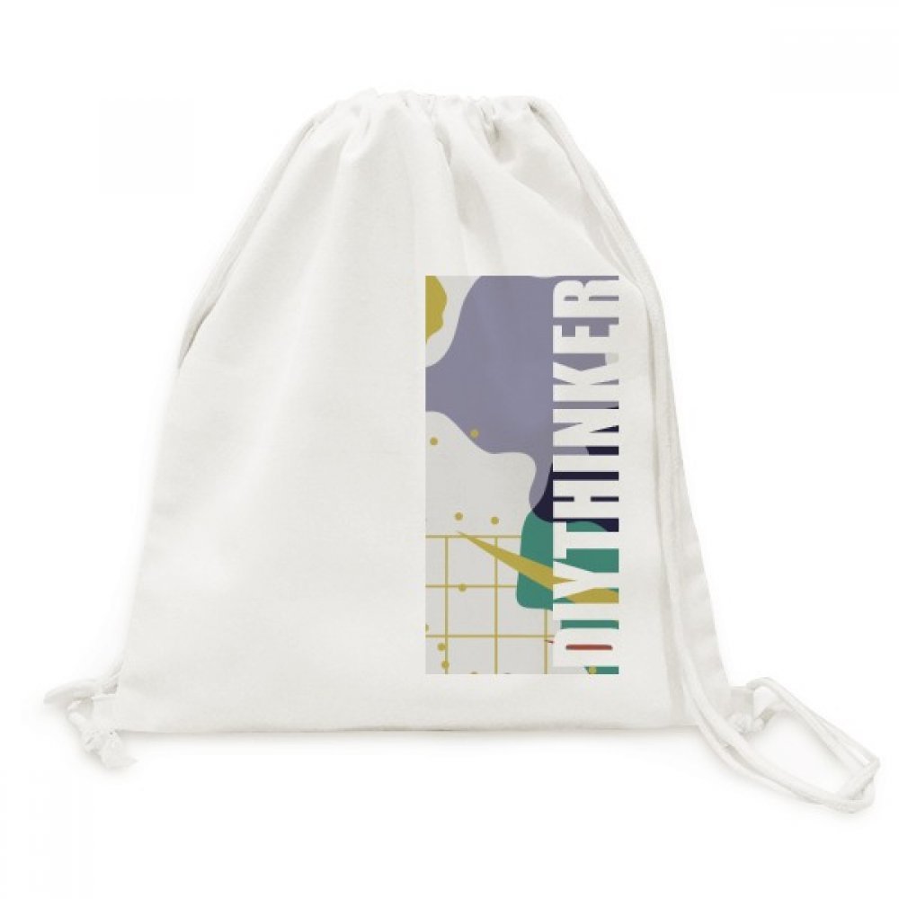 Toile drawstring backpack ultra résistant doté de cordons épais confortables - 5