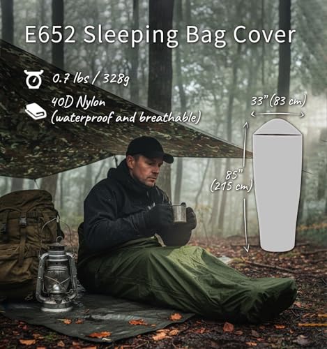 Litume Funda Para Bolsa De Dormir Tipo Saco De Bivy Impermeable Estilo Momia Compacta Y Ligera Para Camping De Sigilo miniatura 2