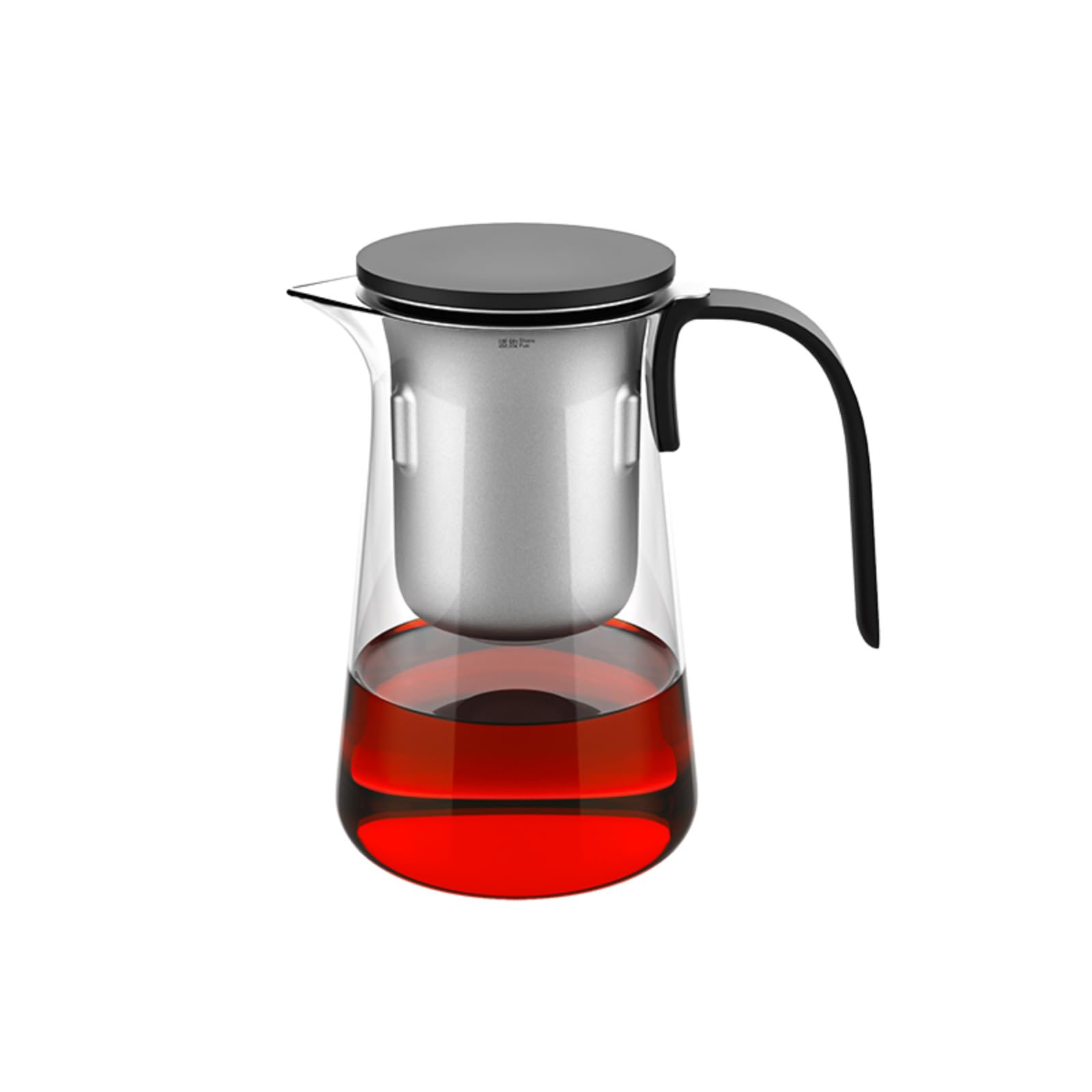 Tetera doméstica, 300 ml, infusor de té de vidrio resistente al calor