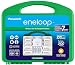 Panasonic K-KJ75MC64ZA eneloop Power Pack 6AA, 4AAA, 4 C Adapters, 4 D Adapters, “Advanced” Individual Battery Charger with USB Port and Plastic Storage Case