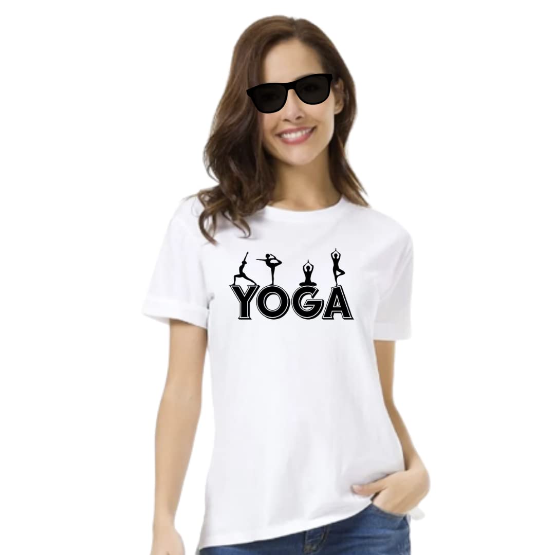 Yoga tshirt for women workout Round Neck Graphic Printed T Shirt for Men Women, Yoga Tshirt for Women, Gym Tshirt-picture-47