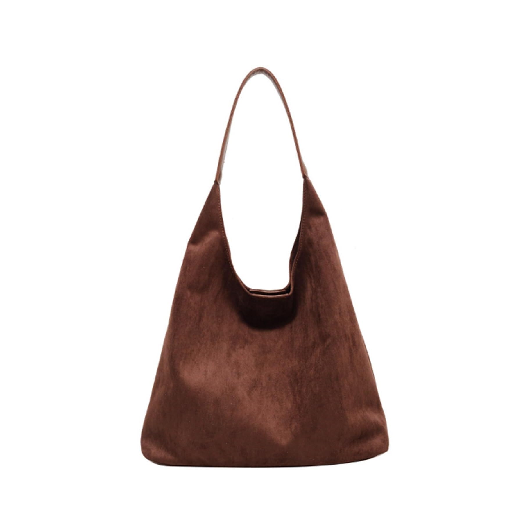 Amazon.co.jp: Suede Tote Bag with Compartment Hobo Slouch