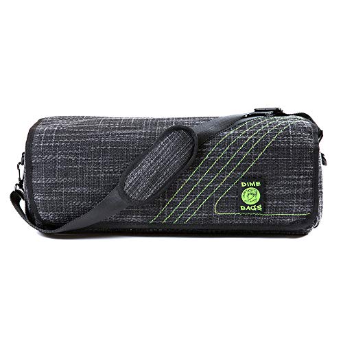 Dime Bags Bully 19 Inch Heavy Duty Hemp Duffle Bag with Protective Padded Pockets & Silicone Mat (Black)