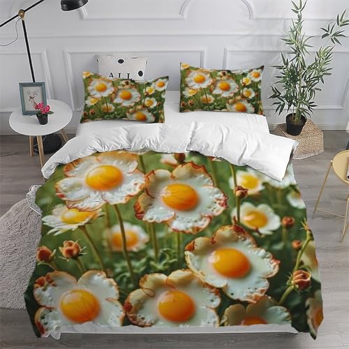 Housse de couette double fermeture éclair literie microfles plantes
