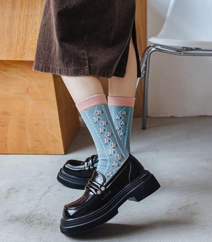 SoxLife Women Calf Length Cute Socks | Fruit Theme Design | Set of 5 (IN, Alpha, Free Size, Tulip) - Image 3 thumbnail