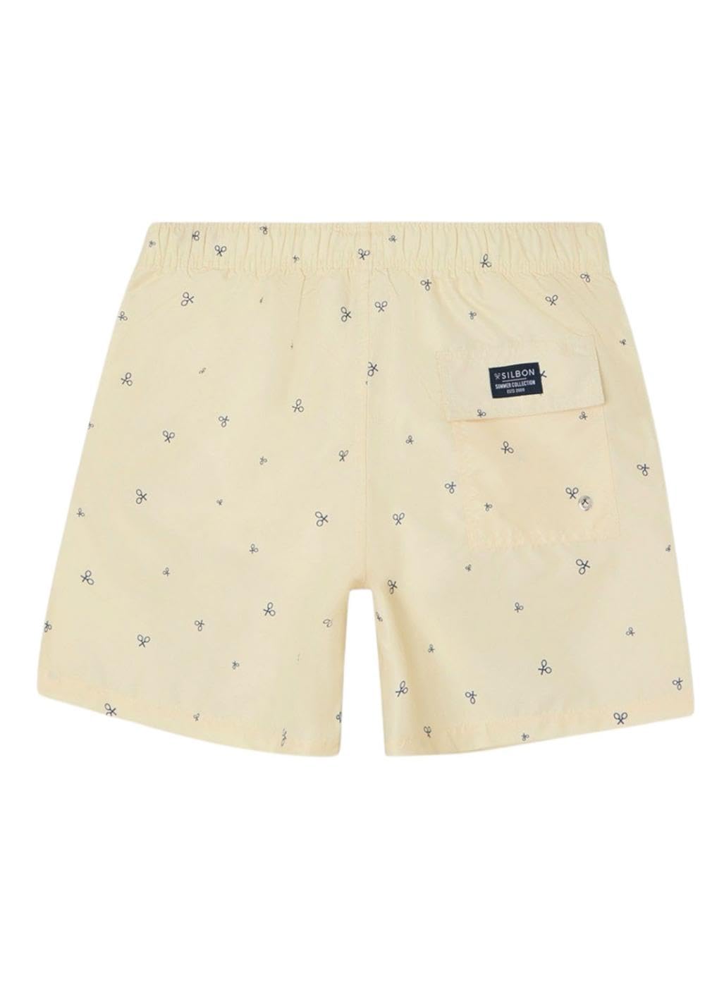 SILBON Bañador Miniraquetas Amarillo para Hombre Talla XL