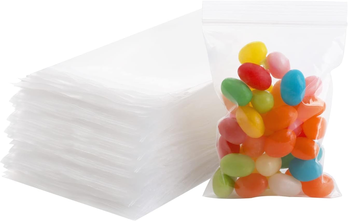 1000 Pack Small Ziplock Bags 2 x 3 Inch Mini Plastic