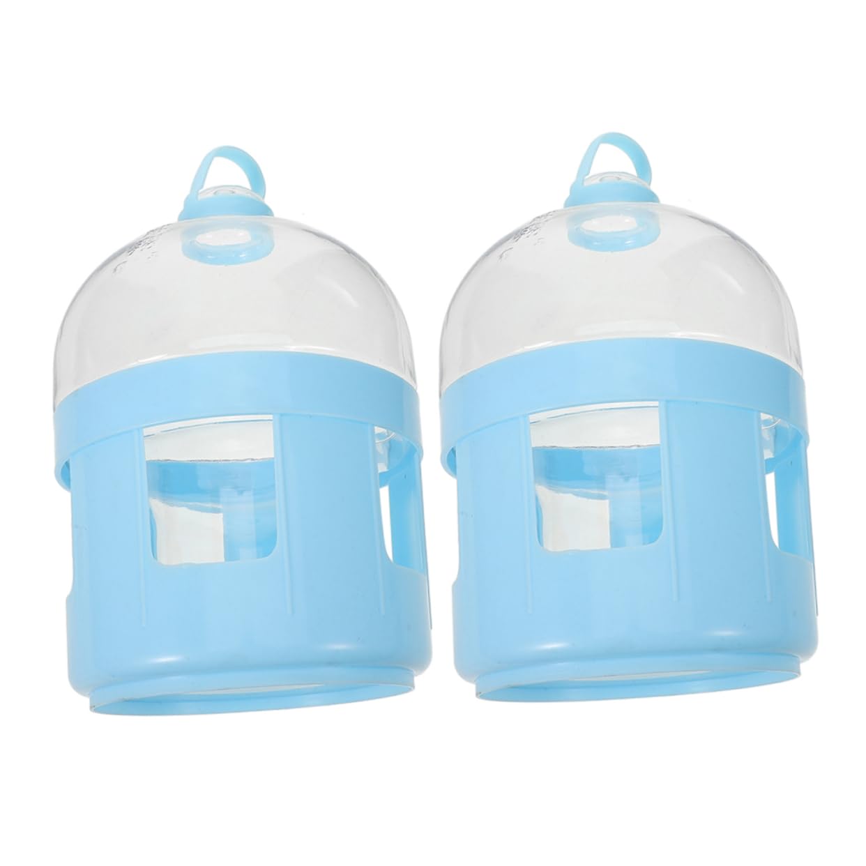Kisangel 2pcs Pigeon Water Feeder Large Mouth Drinker for Racing Pigeons and Chickens Design Transparent Water Dispenser for Cage Supplies and Accessories