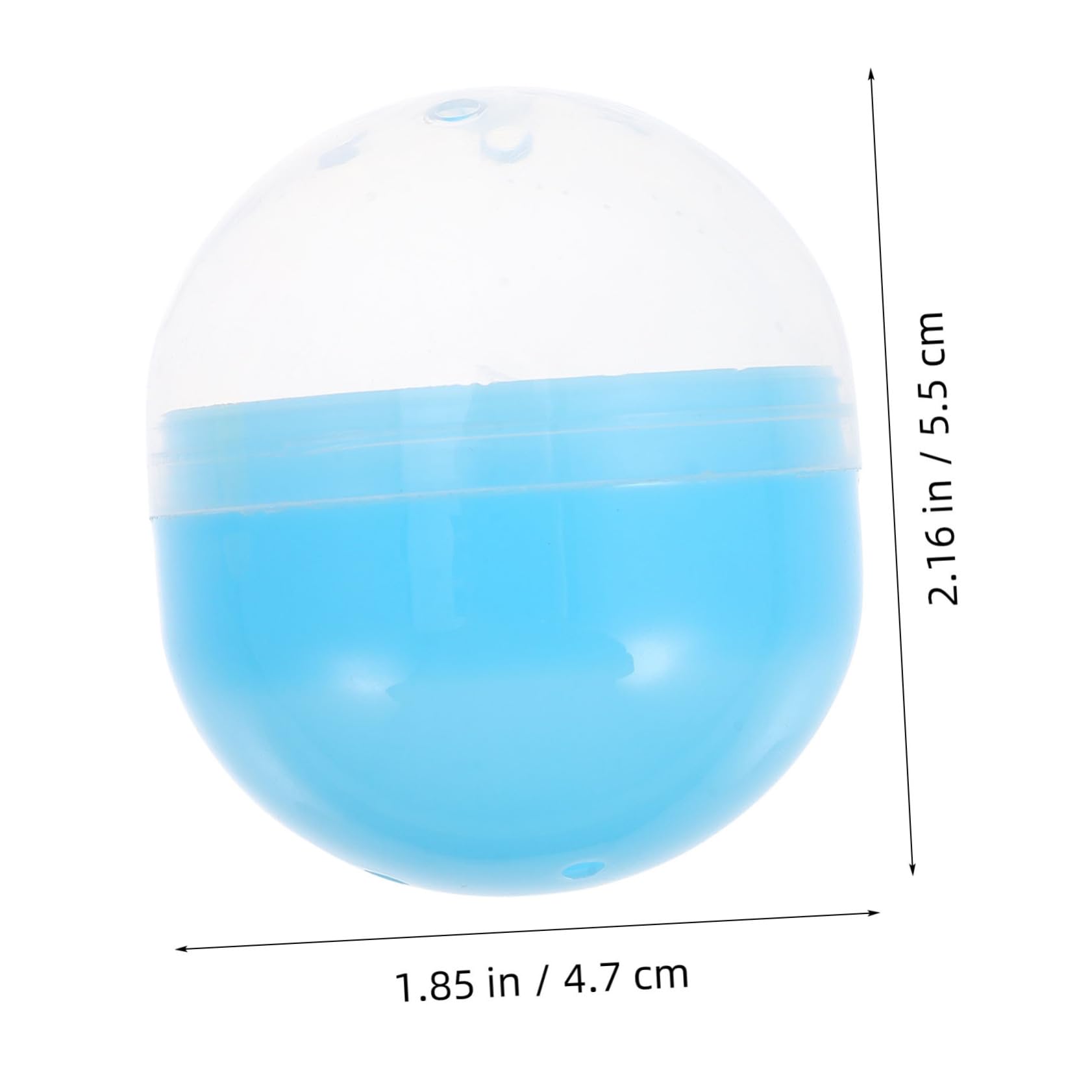 FUNOMOCYA Plastic Packaging Balls 47x55mm Empty Capsules Vending Prize Balls Boys and Girls