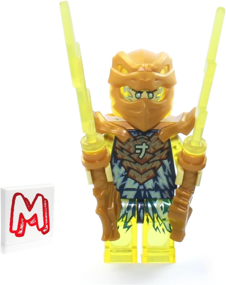 LEGO NINJAGO Crystalized Minifigure - Jay (Golden Dragon) without Wings and Gold Flame Sword 71768