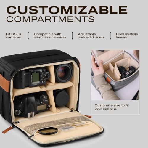 Bolsa para cámara DSLR y mirrorless, resistente y compacta miniatura 3