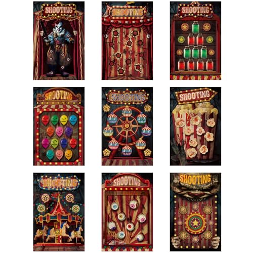Moinchore 9 Pcs Shooting Targets, Paper Targets for Shooting Range 23