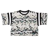 Reebok Melody Ehsani X Women's Seaglass Reptile Crop Top, Python, M (M)