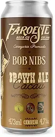 Cerveja Artesanal Brown Ale Cacau 473ml Premiada Puro Malte Faroeste Beer