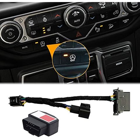 FURYENGRAVER Plug Play Engine Auto Start Stop Eliminator Cable for 2018-2023 Jeep Wrangler JL JLU Jeep Gladiator Cover