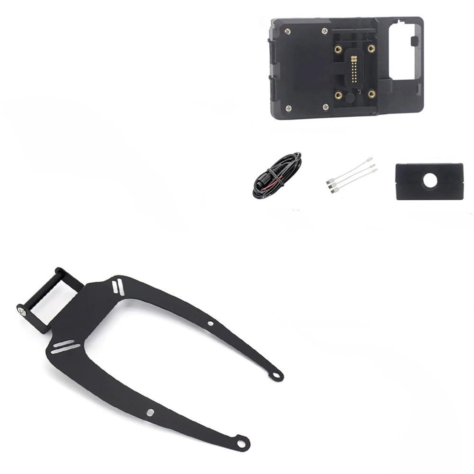 Support de navigation moto NMAX 155 premium avec chargeur induction et barre 12mm