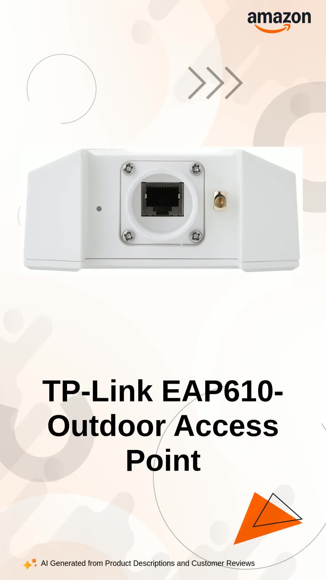 TP-Link EAP610-Outdoor Omada WiFi 6 AX1800 Gigabit Access Point