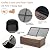 AECOJOY 7 Pieces Patio Furniture with Two Storage Boxes, Outdoor Wicker Conversation Set All-Weather PE Rattan Sectional Sofa Set for Backyard, Deck, Brown & Beige
