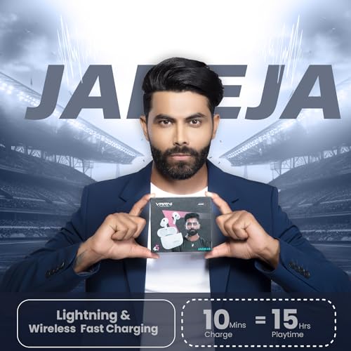 Image of VARNI JADEJA in Ear TWS Earbuds with Wireless Charging, Location Tracking, 45 hrs Playtime, ANC Mode with 50 ms Low Latency, Bluetooth v5.3 (White)