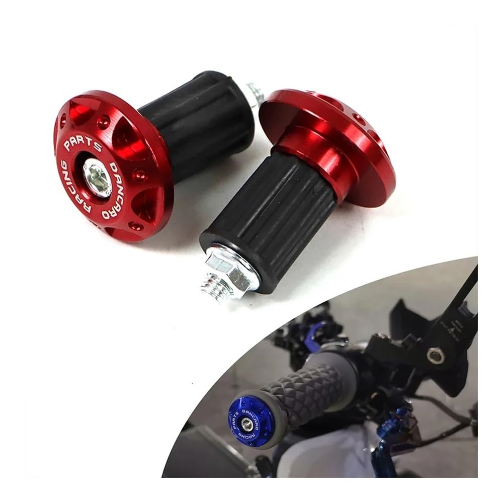 Motocicleta Tapones Extremo Barra Tapas de Agarre para Manillar de Motocicleta, contrapesos de Goma antivibración, universales para Bicicletas Deportivas, Scooters y Bicicletas eléctricas.