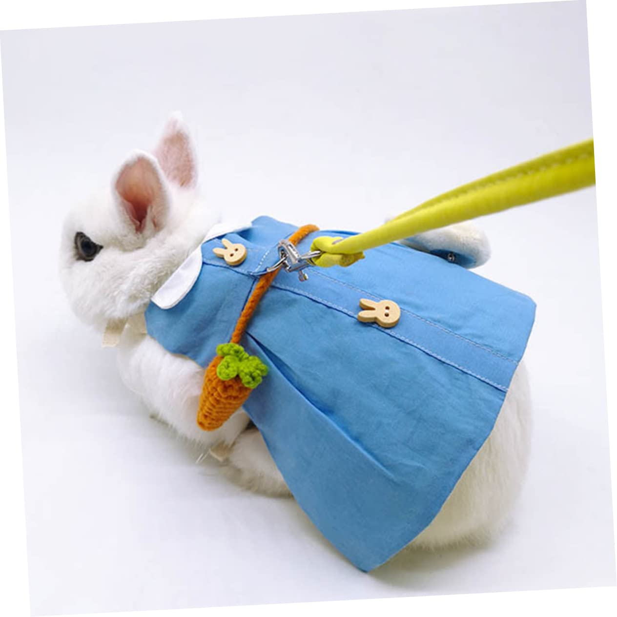 Housoutil 2sets Costumi Per Coniglietto Con Pettorina e Guinzaglio Abbigliamento Per Animali Domestici Adatto Per Festa e Uso Quotidiano Design Unico e Comodo Per Passeggiate All Aperto