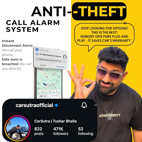 Image of ChawkiDar Anti-Theft Alarm & Two Wheeler Tracking System - Real-Time Vehicle Security with Instant Alerts, Universal Fit 1 Year Subscription