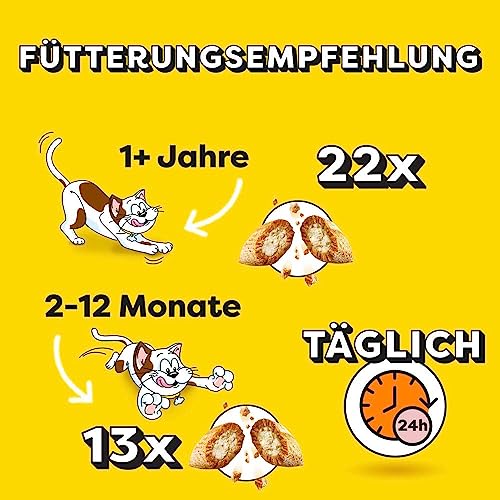 DREAMIES SHAKE UPS Multivitamins Seafood Festival , Katzenleckerlis im Portionsbeutel - 55g (6 Beutel) 4