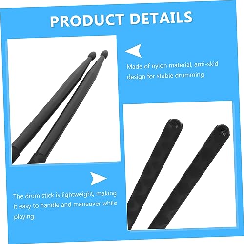 Baquetas de práctica para batería con punta de nailon miniatura 4