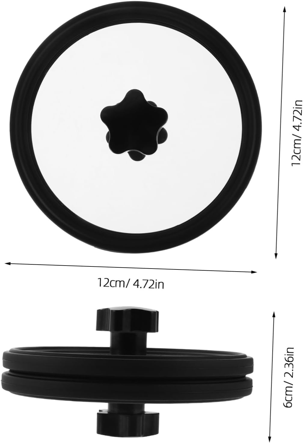 VICASKY Vinyl Record Cleaning Protector Clamp Quick Cleaning Tool Silicone Sleeve Scratch Prevention and Sturdy Label for Organized Records and Longevity