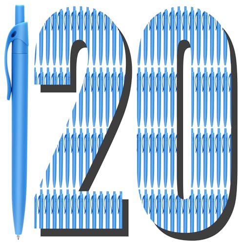 Stylos à bille rétractables pointe 1mm pour ne plus manquer d'encre bleue