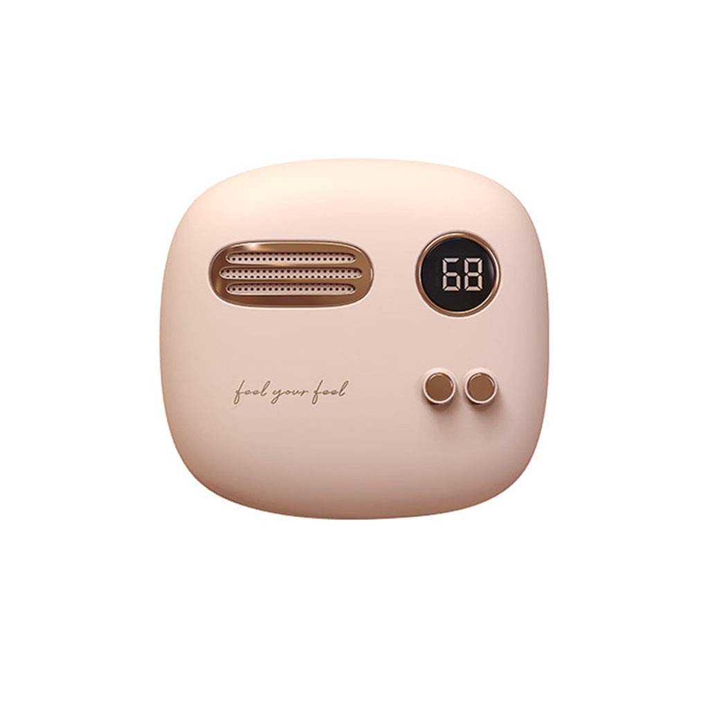Inverno Scaldamani Elettrico, Portatile Power Bank, Display Temperatura E Batteria, USB Ricaricabile Scaldamani Riutilizzabile Riscaldamento Rapido, Regali Comfort, Pink