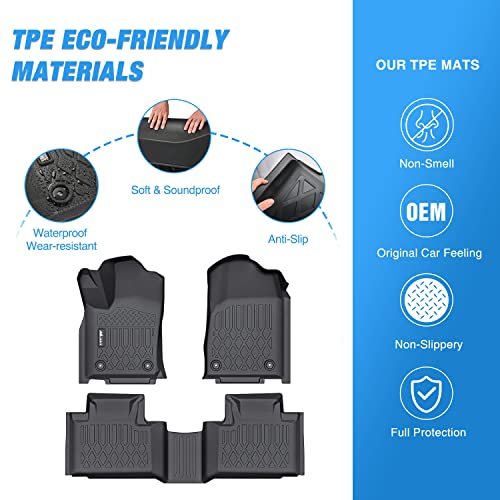 Image of Nilight TPE Floor Mats for Dodge Durango Jeep Grand Cherokee