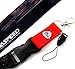 JDM MAZDA Lanyard Keychain Quick Release Miata RX7 RX8 Mazdaspeed 13B - Black