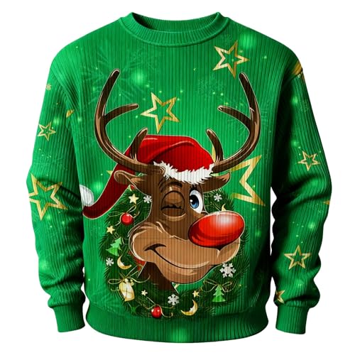 Ugly Christmas Sweater Herren Damen, hässliche Weihnachtspullover...