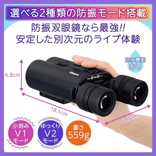 Binocular Vixen Atera II H14x42 WP Antivibración Negro miniatura 2