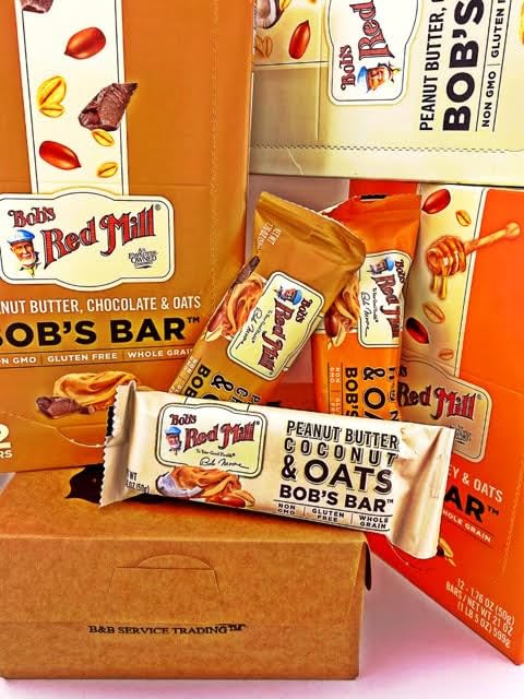 Miniatura 3 de Bob's Red Mill - Barras de avena con mantequilla de maní, variedad de 9 barras, 3 sabores, sin gluten, sin OMG, 1.76 onzas