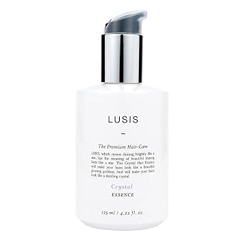 LUSIS Crystal Hair Essence Protein & Keratin Leave-In Treatment for Damaged Hair Repair, Volume Boost & Shine -6 Oil Blend for Smooth, Frizz-Free, Silky, Healthy Hair, 4.22 fl.oz K-Beauty Hair Oil