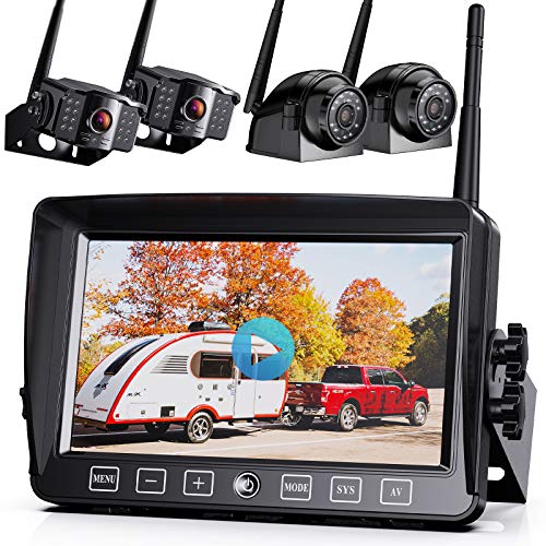 Flash Sale Buy 1 get 1 Xroose Backup Camera Wireless W/Touch Key DVR 7 FHD Monitor for Truck RV Trailer Rear Side View Reversing 4 Back Up Camera W/Built-in Recorder Monitor Stable Signal System, CW4 Black Friday - 40% OFF Xroose Backup Camera Wireless W/Touch Key DVR 7 FHD Monitor for Truck RV Trailer Rear Side View Reversing 4 Back Up Camera W/Built-in Recorder Monitor Stable Signal System, CW4
