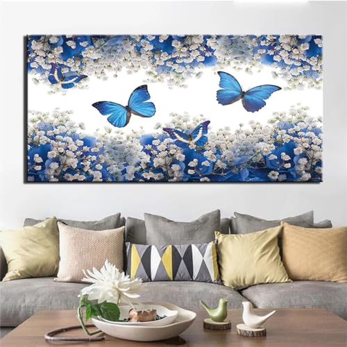Kit de Peinture Diamant 5D Adultes Full Drill Papillon Mosaïque Grand Format 60x120cm