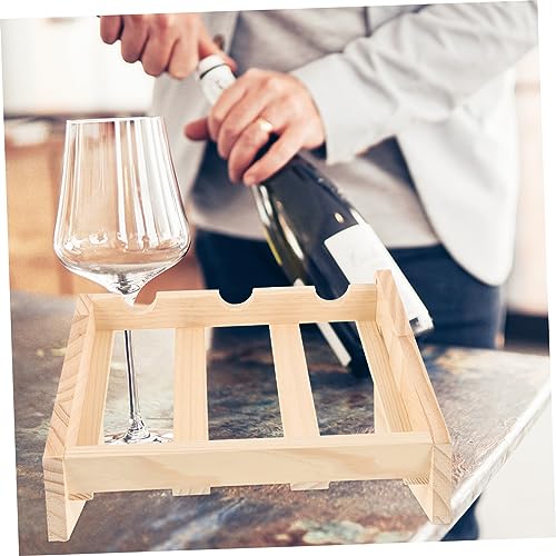 Soporte de vino de madera Levemolo para mesa miniatura 7
