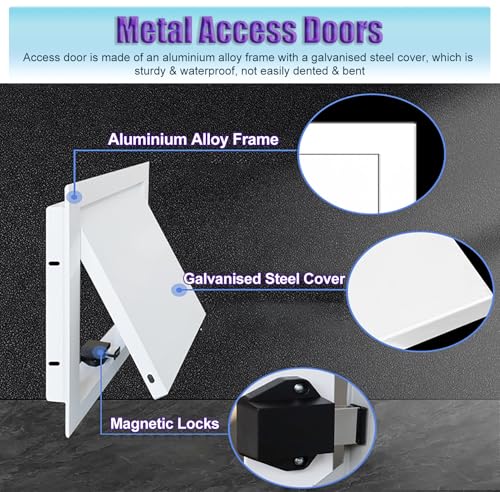 Panel de acceso de aluminio aislado para evitar pérdidas térmicas en techos 4