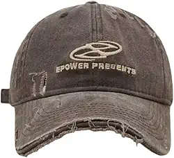 Boné de beisebol vintage envelhecido jeans rasgado rap streetwear Y2k boné ajustável causual unissex