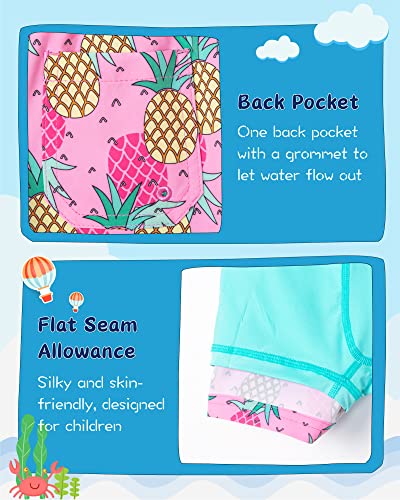 Image of SURF CUZ Boys Swim Trunks with Boxer Brief Liner Toddler Boy Stretch Swimsuit Shorts Quick Dry Swimming Trunks Bathing Suit