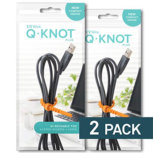 Ut Wire Utw-Qp24-02-2Pk Utw-Qp24-02 Reusable Cable Ties, 2 Pack, Q Knot Plus #TOP27