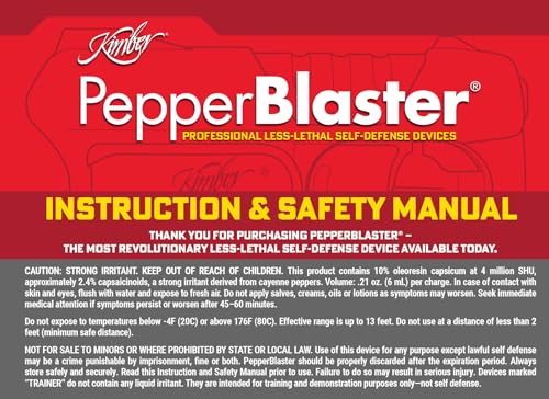 Kimber Self Defense Less-Lethal PepperBlaster 3 - (3 Pack) - Red - Image 5