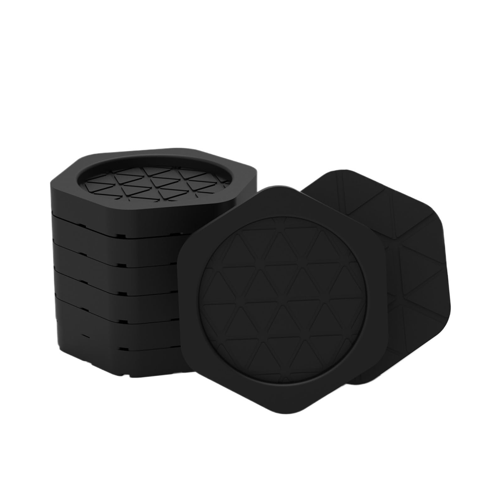 Piedini Fissi Ammortizzanti Silenziosi Antiscivolo Resistenti All'usura, Compatibili Con La Lavatrice(Greyish Brown)